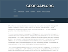 Tablet Screenshot of geofoam.org
